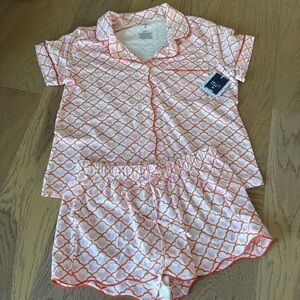Roller Rabbit Pink Heart Pajama Set Size Medium